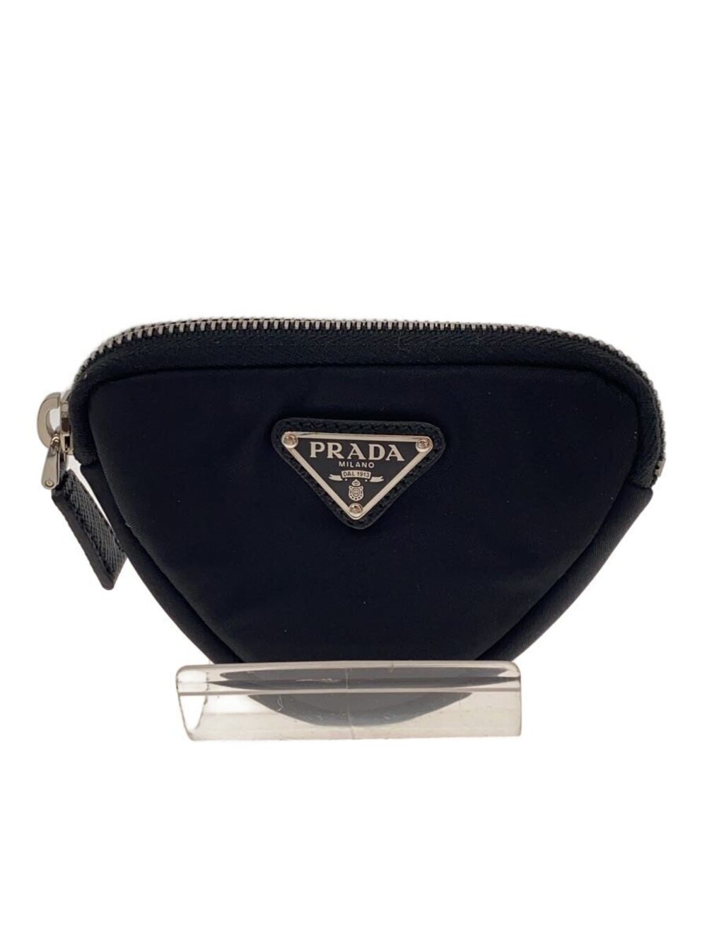 Prada Triangle Belt Pouch Clutch Waist Black